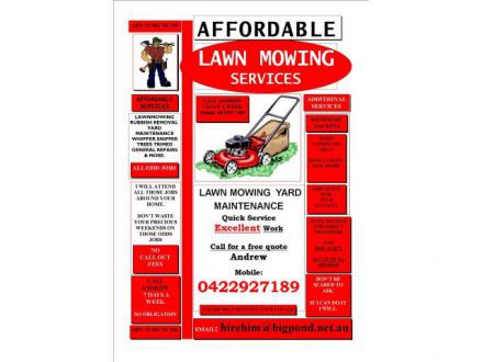 A & J Lawnmowing Services