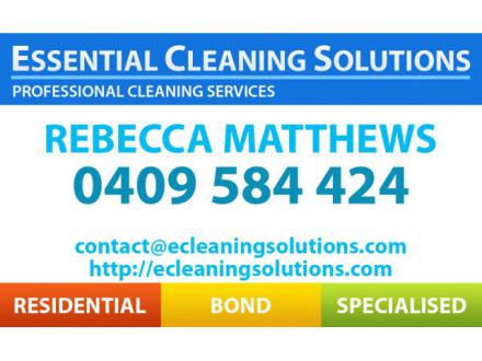 Essential Cleaning Solutions Essential Cleaning Solutions