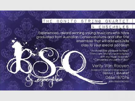 The Bonito String Quartet & Ensembles The Bonito String Quartet & Ensembles
