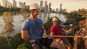 Abseiling the Kangaroo Point Cliffs